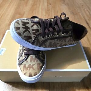 Michael Kors Brown Monogram Sneakers